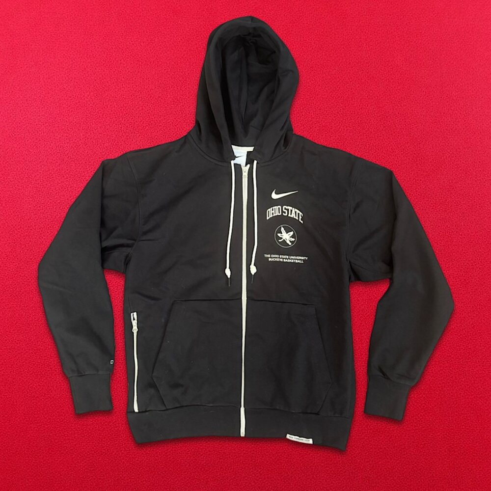 Nike Ohio State Full Zip Black Hoodie – Team Issue OSU Basketball